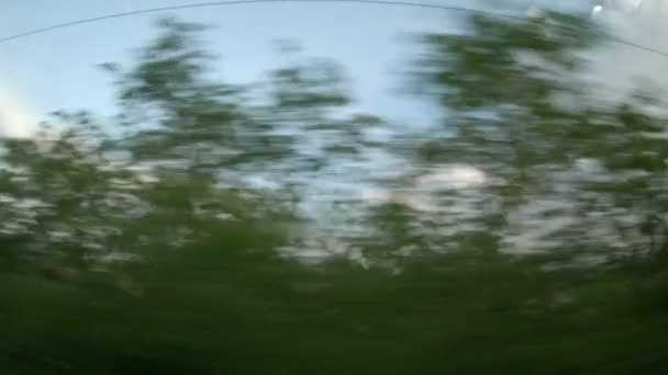 Προβολή Παραθύρου Από Τρένο — Αρχείο Βίντεο