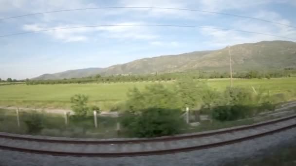 Ventana Vista Desde Tren — Vídeo de stock