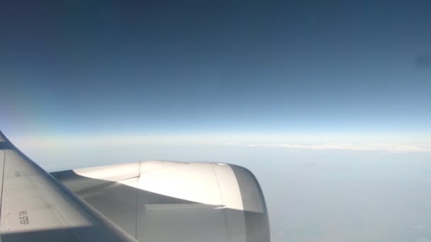 Okně Pohled Letadla — Stock video
