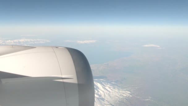 Uçak Pencere Görünümünden — Stok video