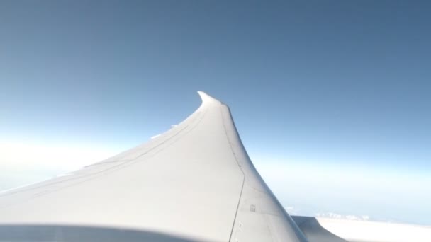 Fensterblick Aus Dem Flugzeug — Stockvideo