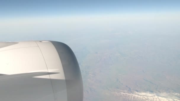 Uçak Pencere Görünümünden — Stok video