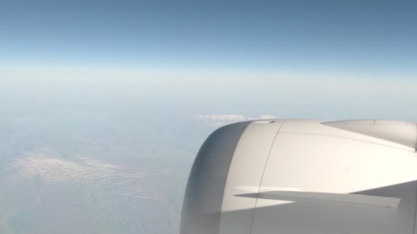 Widok Okna Samolotu — Wideo stockowe