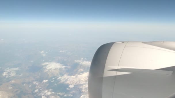 Vista Ventana Desde Avión — Vídeos de Stock