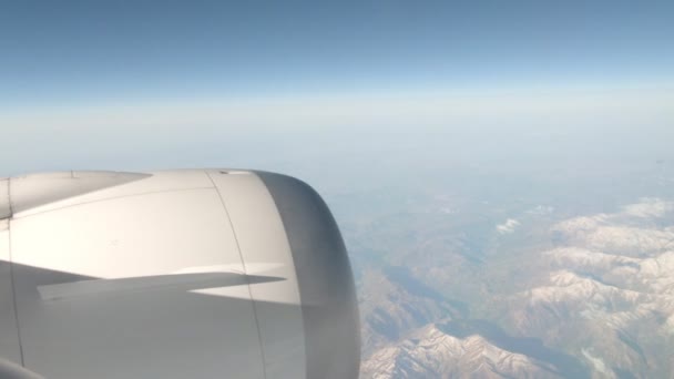 Widok Okna Samolotu — Wideo stockowe