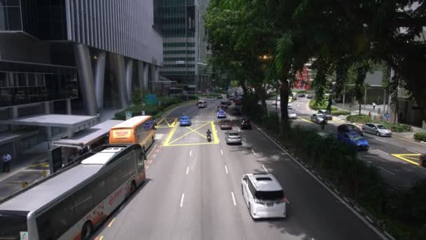 Singapore Apr 2018 Promenader Runt Singapore Detaljer För Staden Realtid — Stockvideo