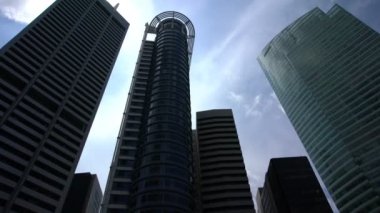 Singapur 21 Nisan 2018: şehir, gerçek zamanlı video ayrıntılarını vurdu gimbal ile yürüyüş etrafında Singapur 