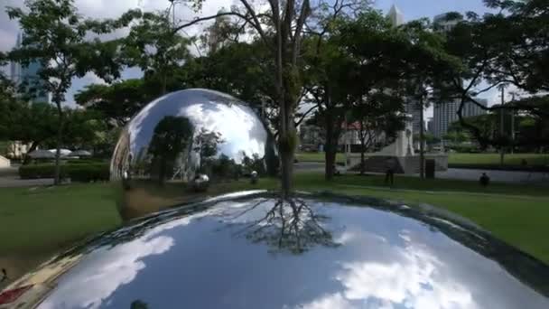 Singapur Abr 2018 Paseando Por Singapur Detalles Ciudad Toma Video — Vídeos de Stock