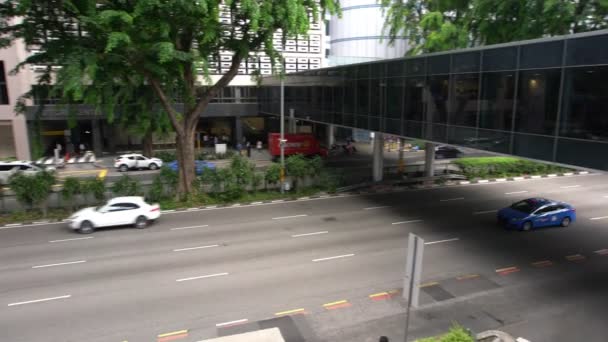 Singapore Apr 2018 Promenader Runt Singapore Detaljer För Staden Realtid — Stockvideo