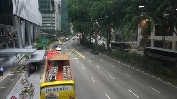 Singapore Apr 2018 Passeggiate Singapore Dettagli Della Città Video Tempo — Video Stock