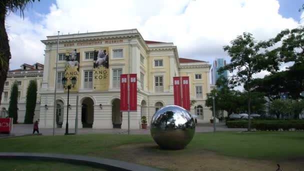 Abr 2018 Walking Singapore Detalhes Cidade Vídeo Tempo Real Filmado — Vídeo de Stock