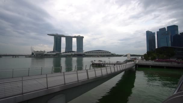 Singapour Avr 2018 Promenade Dans Ville Singapour Détails Ville Vidéo — Video
