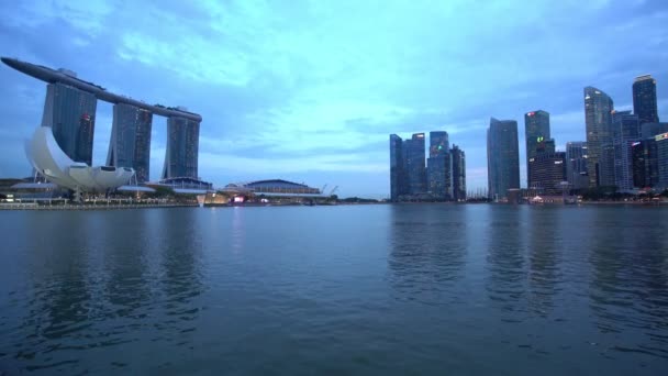 Duben 2018 Singapur Procházky Kolem Singapuru City Podrobnosti Městě Reálném — Stock video