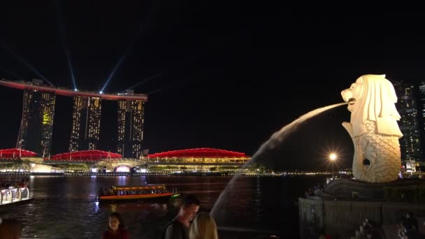 Singapore Apr 2018 Spazieren Gehen Singapore City Details Der Stadt — Stockvideo