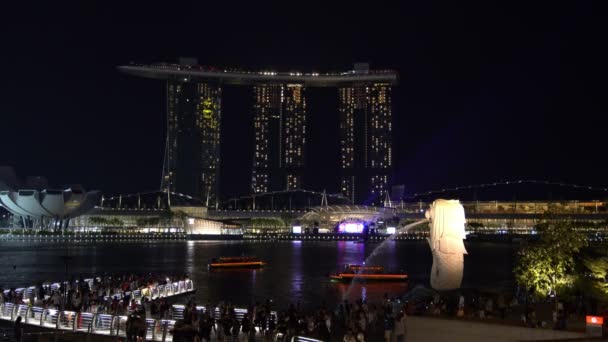 Singapour Avr 2018 Promenade Dans Ville Singapour Détails Ville Vidéo — Video