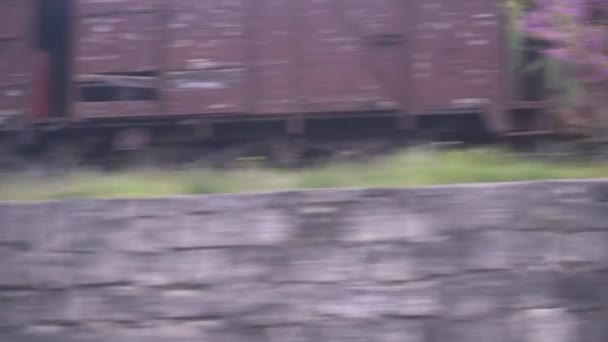 Вид Окна Поезд — стоковое видео