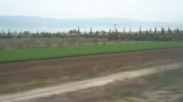 Ventana Vista Desde Tren — Vídeo de stock