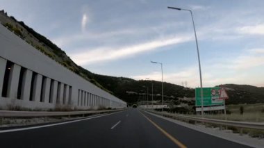 Kamera Sabitleyici, yol, tünel, önden görünüm üzerinde hiçbir yazı düzenleme, 4 k video 3840 x 2160 sürüş