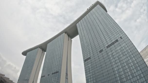 Cingapore Abr 2018 Marina Bay Sands Hotel — Vídeo de Stock