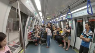 Singapur 15 Nisan 2018: Singapur şehir ayrıntıları, ın Mrt