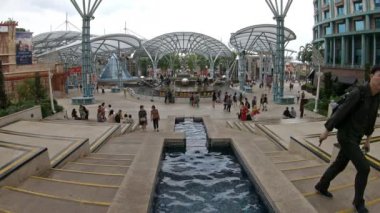 Singapur 15 Nisan 2018: Universal studios adlı Sentoza, Singapur