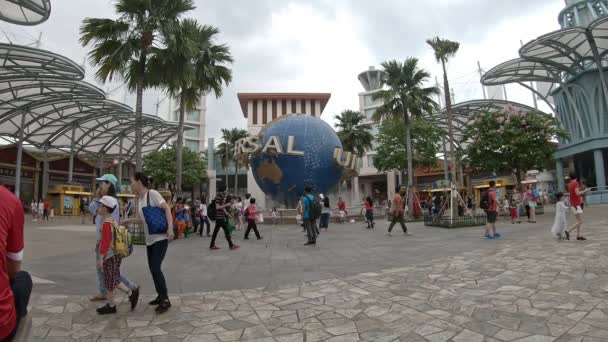 Σιγκαπούρη Απρ 2018 Universal Studios Στο Sentoza Σιγκαπούρη — Αρχείο Βίντεο
