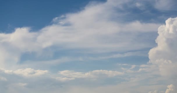 Zeitraffer Aus Blauem Himmel Und Wolken 4096X2160 — Stockvideo