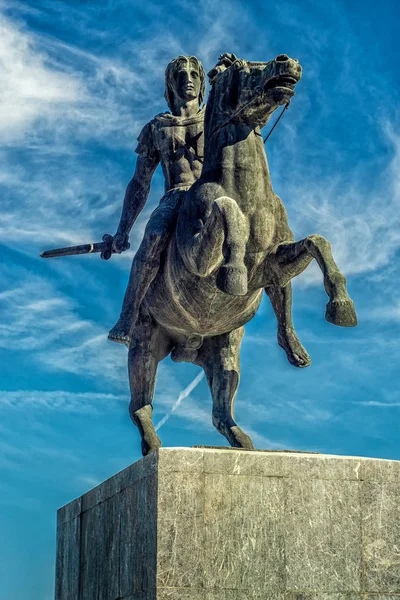 Александр Великий Городе Фессалони Греция — стоковое фото