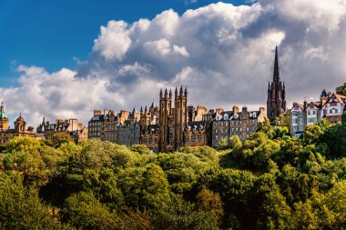 Edinburgh Castle View, İskoçya İngiltere, Avrupa'da seyahat