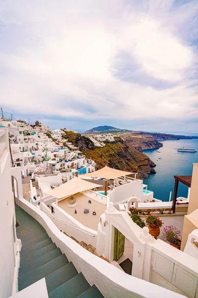 Santorini Island, Grécia, uma das mais belas viagens des — Fotografia de Stock