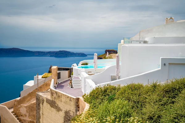 L'île de Santorin en Grèce, l'un des plus beaux voyages des — Photo