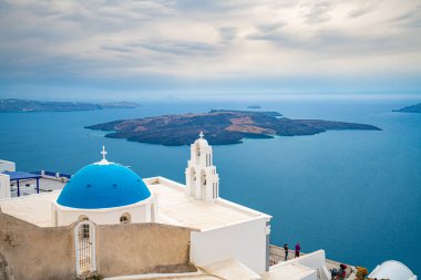 Yunanistan'ın Santorini Adası'ndaki kilise, en güzel 
