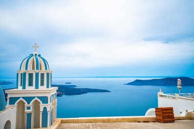 Yunanistan'ın Santorini Adası'ndaki kilise, en güzel 