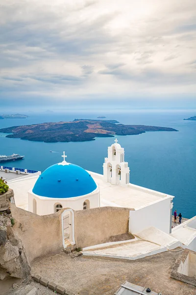 Chiesa dell'isola di Santorini in Grecia, una delle più belle — Foto Stock