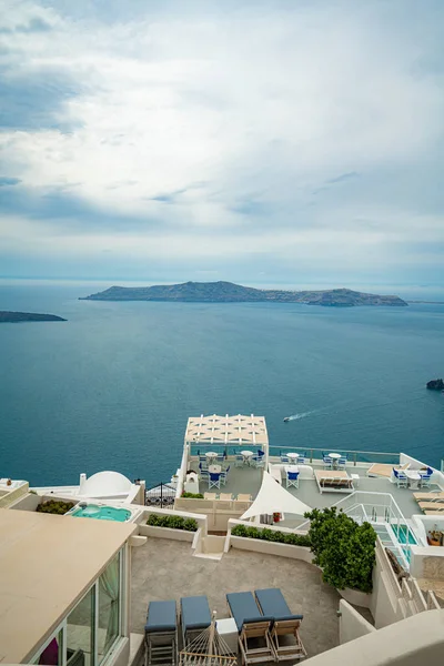 圣托里尼岛， 希腊， 最美丽的旅行最贫困之一 — 图库照片