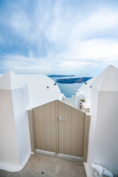 希腊圣托里尼岛酒店，最美丽之一 — 图库照片