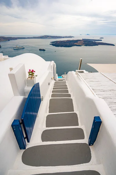 Accueil à l'île de Santorin en Grèce, l'une des plus belles — Photo