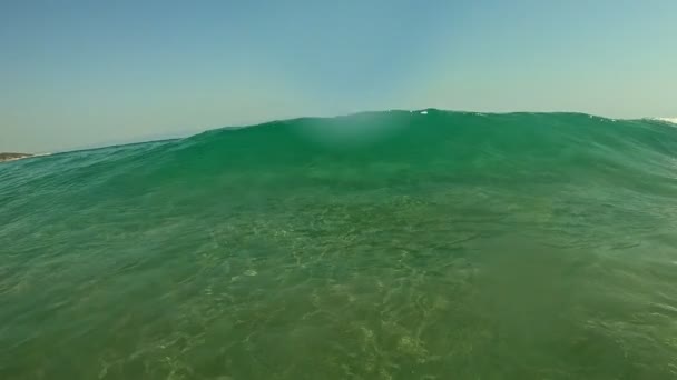 Зйомка Величезних Хвиль Океані Повільний Рух Відео — стокове відео