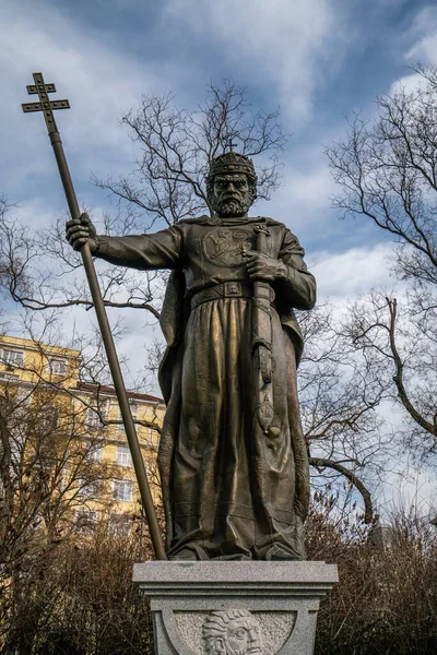 Statue Von König Samuel Sofia Bulgarien — Stockfoto