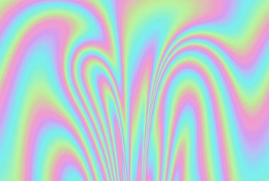 Neon canlı renk paletindeki soyut holografik doku. Synthwave, vaporwave 80s 90s estetik.