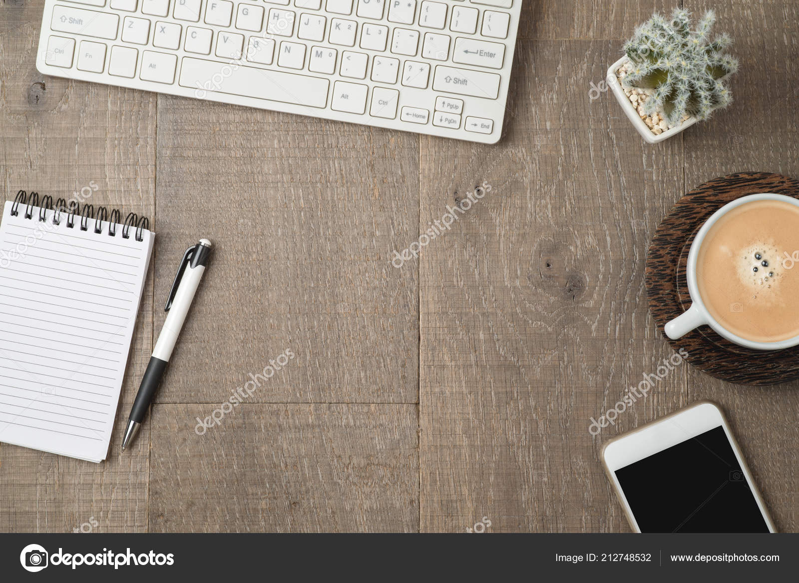 Office Desk Home Office Table Background View Stock Photo by ©maglara  212748532