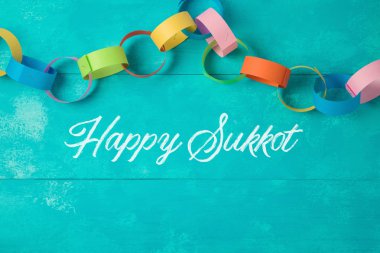 Yahudi tatil Sukkot kutlama arka plan