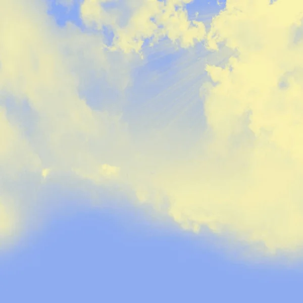 Gökyüzünde Doğa Arka Plan Beyaz Bulutlar — Stok fotoğraf