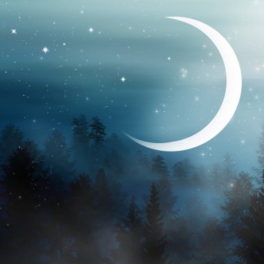 Doğa manzara ile güzel bulutlu gökyüzü.