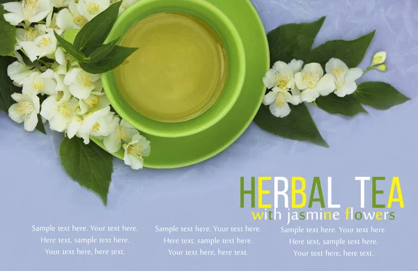 Herbal Tea Jasmine Flowers — Stock Photo, Image