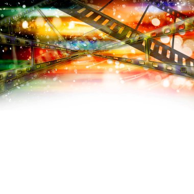 Fotoğraf retro renk film şeridi geçmiş. Arka plan film şeritleri.