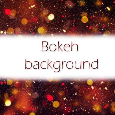 Renkli bokeh ışıklar. Bokeh ışıklar arka plan. Tatil kartı arka plan.