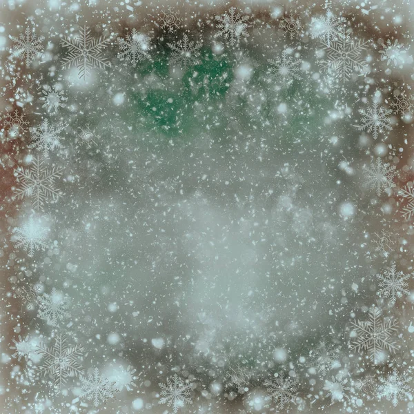 Ілюстрація Різдвяна Листівка Гілками Ялинки Фону — стокове фото