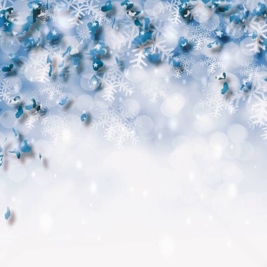 Üç boyutlu illüstrasyon. Köknar ağacı dallı Noel tebrik kartı.