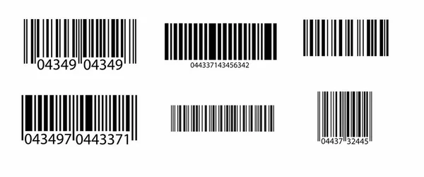 Ürün fiyat etiketi için barkod vektör simgesi veya barkod tarama etiketi, Standart Siyah ve Beyaz Barkoderik